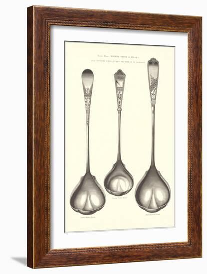 Silverware Patterns for Ladles-null-Framed Art Print