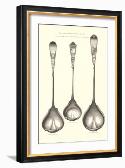 Silverware Patterns for Ladles-null-Framed Art Print