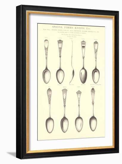 Silverware Patterns-null-Framed Art Print