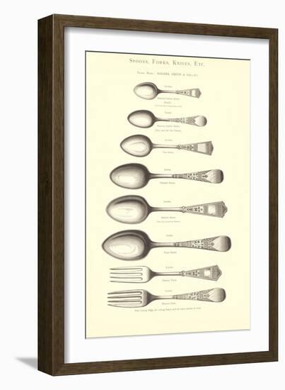 Silverware Patterns--Framed Art Print