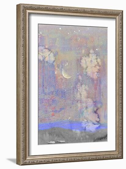 Silvery Moon I-Alicia Ludwig-Framed Art Print