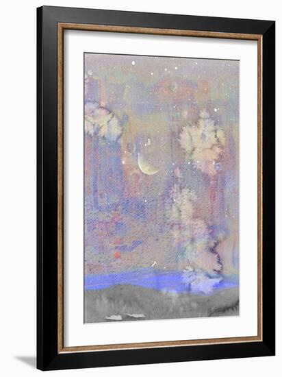 Silvery Moon I-Alicia Ludwig-Framed Art Print