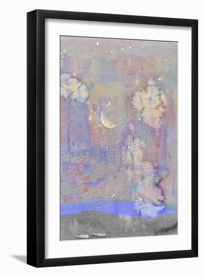 Silvery Moon I-Alicia Ludwig-Framed Art Print