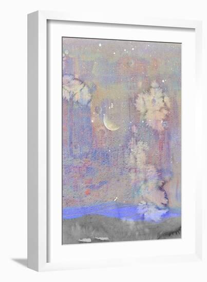 Silvery Moon I-Alicia Ludwig-Framed Art Print