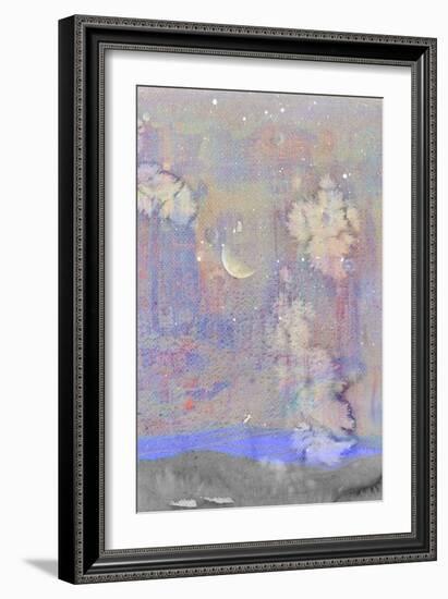 Silvery Moon I-Alicia Ludwig-Framed Art Print