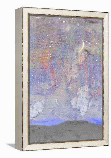 Silvery Moon II-Alicia Ludwig-Framed Stretched Canvas