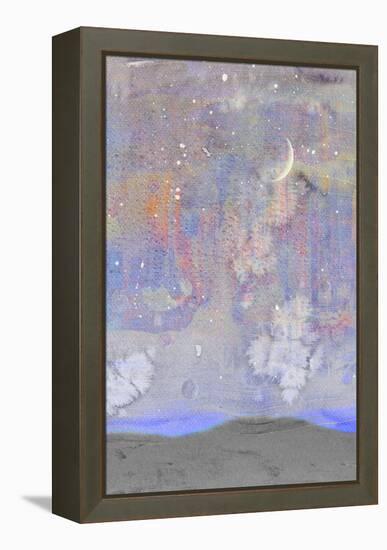 Silvery Moon II-Alicia Ludwig-Framed Stretched Canvas