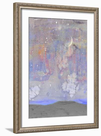 Silvery Moon II-Alicia Ludwig-Framed Art Print