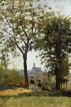 Walking in Garden, 1864-Silvestro Lega-Framed Giclee Print