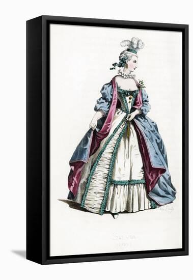 Silvia costume - dated-Maurice Sand-Framed Premier Image Canvas