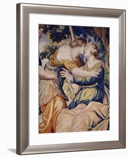 Silvia Treating Phillis after Bee Sting under Envious Eyes of Amyntas-null-Framed Giclee Print