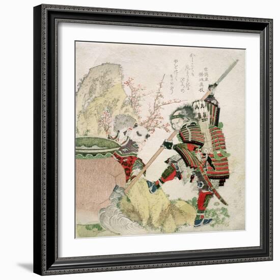 Sima Wengong (Shiba Onko) and Shinozuka, Lord of Iga (Shinozuka-Iga-No-Teami), 1821-Katsushika Hokusai-Framed Giclee Print