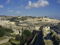 Skyline of the Old City, Uesco World Heritage Site, Jerusalem, Israel, Middle East-Simanor Eitan-Framed Premier Image Canvas