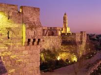 Walls and the Citadel of David in the Old City of Jerusalem, Israel, Middle East-Simanor Eitan-Photographic Print