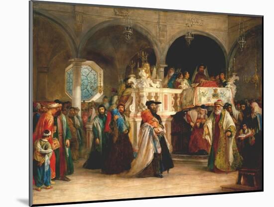 Simchat Torah, Livorno, 1850-Solomon Alexander Hart-Mounted Giclee Print