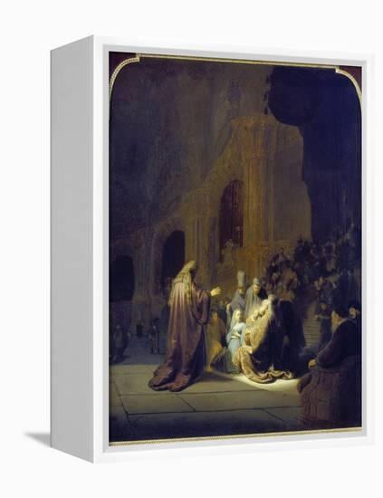 Simeon in the Temple, 1631-Rembrandt van Rijn-Framed Premier Image Canvas