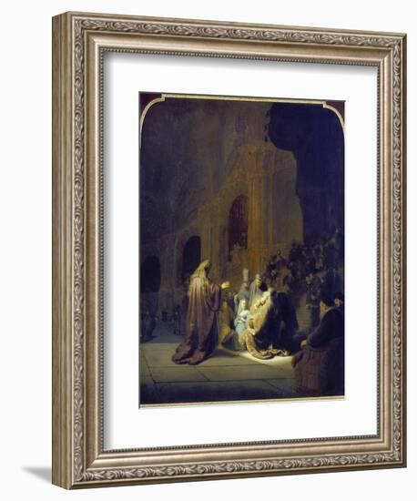 Simeon in the Temple, 1631-Rembrandt van Rijn-Framed Giclee Print