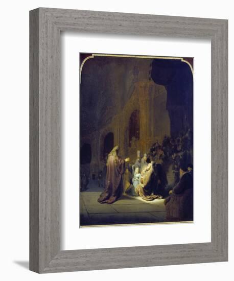 Simeon in the Temple, 1631-Rembrandt van Rijn-Framed Giclee Print