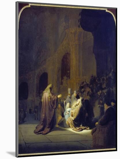 Simeon in the Temple, 1631-Rembrandt van Rijn-Mounted Giclee Print