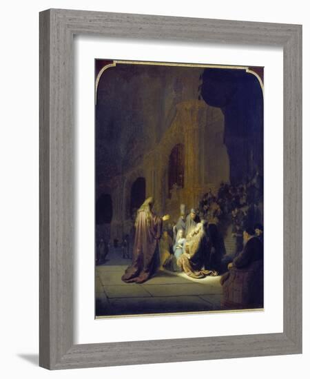 Simeon in the Temple, 1631-Rembrandt van Rijn-Framed Giclee Print