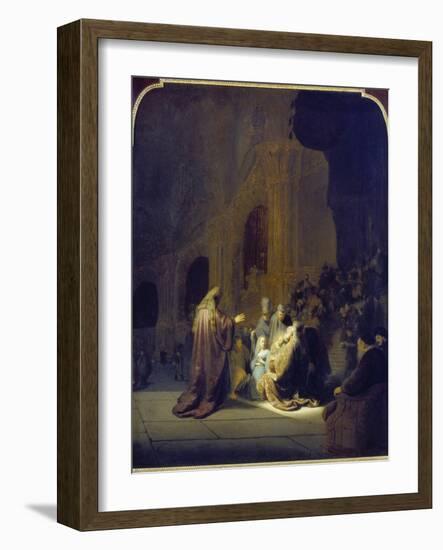 Simeon in the Temple, 1631-Rembrandt van Rijn-Framed Giclee Print