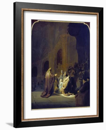 Simeon in the Temple, 1631-Rembrandt van Rijn-Framed Giclee Print