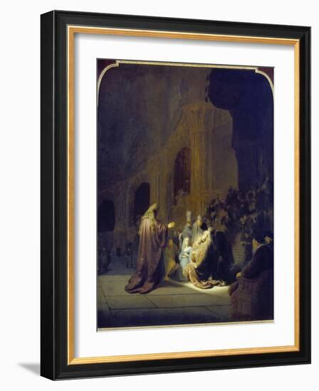 Simeon in the Temple, 1631-Rembrandt van Rijn-Framed Giclee Print