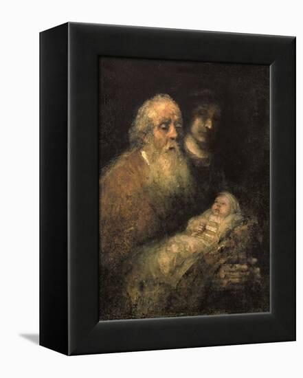 Simeon in the Temple, 1669-Rembrandt van Rijn-Framed Premier Image Canvas