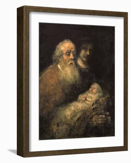 Simeon in the Temple, 1669-Rembrandt van Rijn-Framed Giclee Print