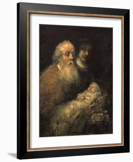 Simeon in the Temple, 1669-Rembrandt van Rijn-Framed Giclee Print