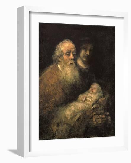 Simeon in the Temple, 1669-Rembrandt van Rijn-Framed Giclee Print