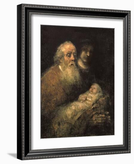 Simeon in the Temple, 1669-Rembrandt van Rijn-Framed Giclee Print