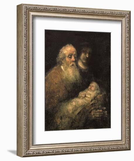 Simeon in the Temple, 1669-Rembrandt van Rijn-Framed Giclee Print