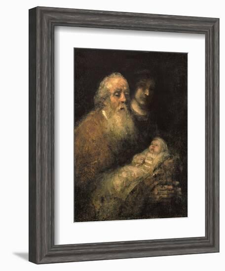 Simeon in the Temple, 1669-Rembrandt van Rijn-Framed Giclee Print