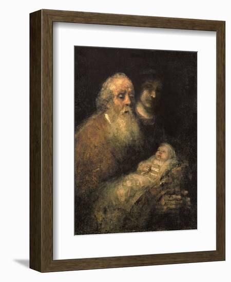 Simeon in the Temple, 1669-Rembrandt van Rijn-Framed Giclee Print