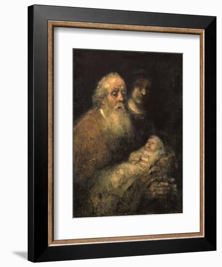 Simeon in the Temple, 1669-Rembrandt van Rijn-Framed Giclee Print