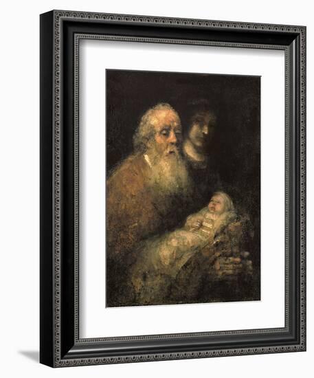 Simeon in the Temple, 1669-Rembrandt van Rijn-Framed Giclee Print