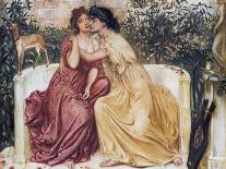 Sappho and Erinna in a Garden at Mytilene-Simeon Solomon-Giclee Print