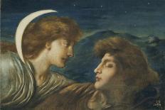 Night and Sleep, 1888 (Pastel on Paper)-Simeon Solomon-Giclee Print