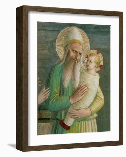Simeon with the Christ Child, Detail from the Presentation in the Temple, 1442-Fra Angelico-Framed Giclee Print