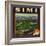 Simi Orange Label - Santa Susana, CA-Lantern Press-Framed Art Print