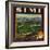 Simi Orange Label - Santa Susana, CA-Lantern Press-Framed Art Print