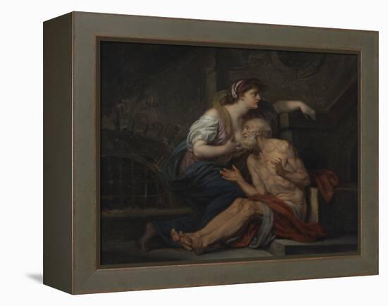 Simon and Pero, Roman Charity, c.1767-Jean Baptiste Greuze-Framed Premier Image Canvas