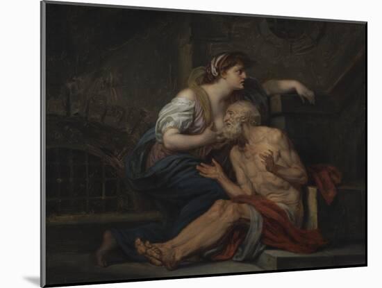 Simon and Pero, Roman Charity, c.1767-Jean Baptiste Greuze-Mounted Giclee Print