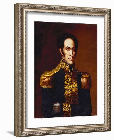 Simon Bolivar, 1825-Antonio Salas-Framed Giclee Print