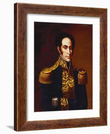 Simon Bolivar, 1825-Antonio Salas-Framed Giclee Print