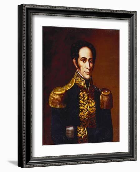 Simon Bolivar, 1825-Antonio Salas-Framed Giclee Print