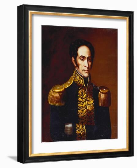 Simon Bolivar, 1825-Antonio Salas-Framed Giclee Print