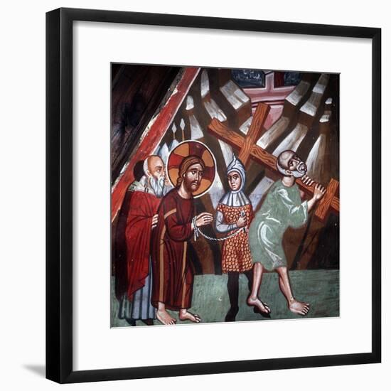 Simon Carrying the Cross, 1494-Philippos Goul-Framed Giclee Print