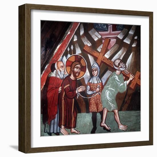 Simon Carrying the Cross, 1494-Philippos Goul-Framed Giclee Print